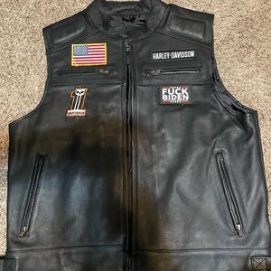 Harley Davidson XL Leather Vest
